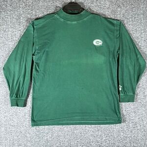 Vintage NFL Green‎ Bay Packers Starter Long Sleeve Mock Neck T Shirt L